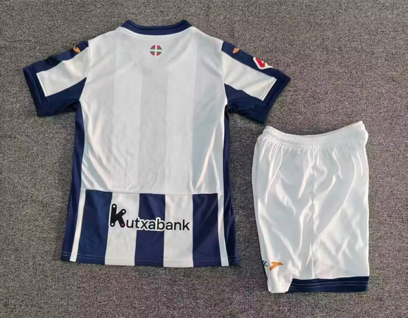 2026/27 Real Sociedad Home Kids Football Kit — image 2 of 2