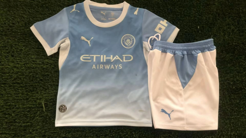 2026/27 Manchester City Home Kids Football Kit — image 1 of 1