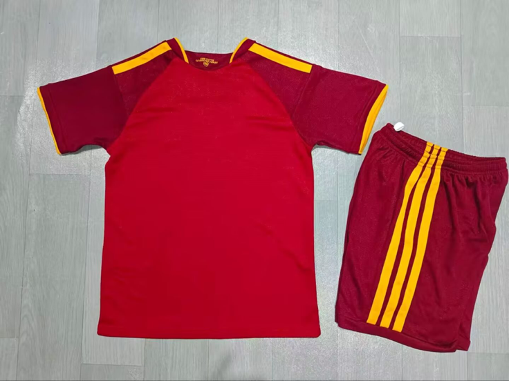 2026/27 AS Roma Home Kids Football Kit — image 2 of 2