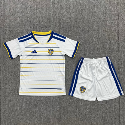 2026/27 Leeds United Home Kids Football Kit — image 1 of 2