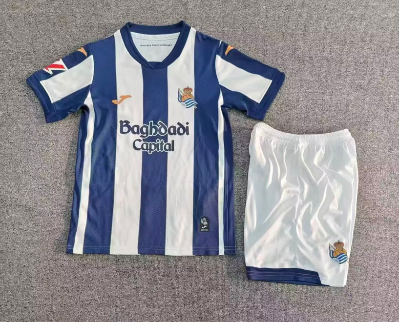 2026/27 Real Sociedad Home Kids Football Kit — image 1 of 2