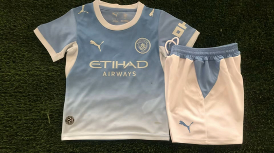 2026/27 Manchester City Home Kids Football Kit — image 1 of 1