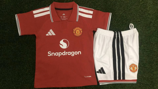 2026/27 Manchester United Home Kids Football Kit — image 1 of 1