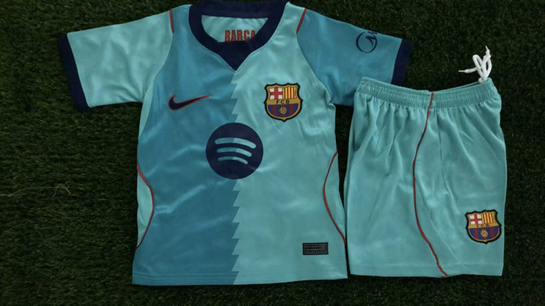2026/27 Barcelona Third Kids Football Kit — image 1 of 1
